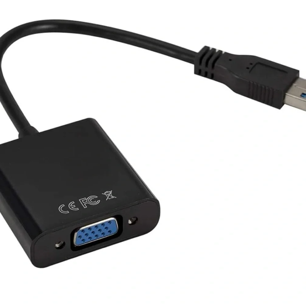 Portable USB 3.0 to 1080P VGA External Graphic Card Video Cable Converter Adapte